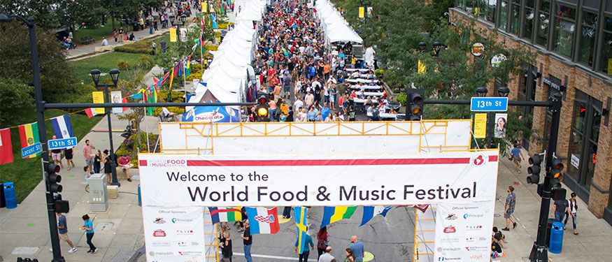 World Food and Music Festival in Downtown DSM USA